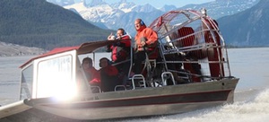 Taku Glacier adventure and airboat tour Southeast Alaska