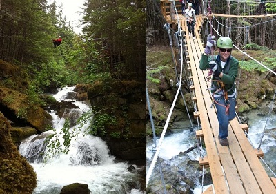 Grizzly Falls Ziplining in Southeast Alaska