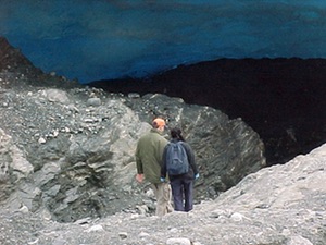 Ice cave in Mendenhall Glacier Juneau Alaska